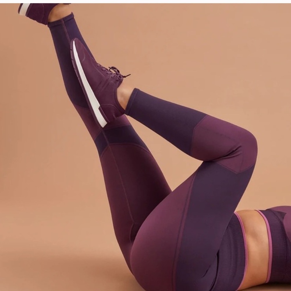 Thirdlove Flex Seamless Leggings maroon pink size large - Picture 4 of 13